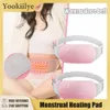 Other Massage Items Menstrual Heating Pad Warm Waist Belt Relieve Menstrual Pain Compress Massager for Woman Girl Belly Back Heating 230922