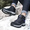 Stivali Fujeak imbottiti scarpe da trekking casual per uomo antiscivolo in pelliccia sintetica calda moda all'aperto passeggiate comode scarpe da ginnastica da uomo 230922