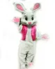 Высококачественный костюм талисмана кролика на Хэллоуин, Рождество, наряды с героями мультфильмов, костюм, рекламные листовки, карнавальная одежда унисекс, наряд для взрослых
