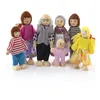 Poupées Meubles en bois Miniature Jouet Mini Bois Famille Poupée Enfants Enfants Maison Jouer Garçons Filles Cadeaux 230922