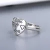 Designer Rings Woman Man LINK TO LOVE Heart Ring Enamel Brand Women Circlet Fashion Jewelry Blind For Loves Rings284Z