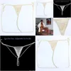 Altri set di gioielli Y Bikini perizoma signora mutandine catena porno biancheria intima erotica pancia cristallo corpo per le donne coppia T200508 Drop Delivery Dhojt