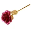 Moda 24k lamina d'oro placcato rosa regali creativi dura per sempre rosa per il matrimonio dell'amante regali di San Valentino decorazione della casa fiore SN874