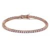 Bracciale tennis di design Braccialetti di lusso Gioielli Moissanite Uomo 18k Aumento Oro Argento Tenis Catena ghiacciata Gioielli di moda per le donne Festa Regalo di Natale QZ2K