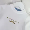 Suéter de grife para crianças com logotipo dourado estampado pulôver de malha para menino e menina tamanho 90-150 cm manga comprida infantil malha top set20