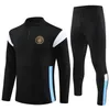 22 23 24 Soccer tracksuit HAALAND DE BRUYNE GREALISH mans cityes half zip Training Suit MEN Kids 2023 Long sleeve Football Sportswear Boys girl Young Survatment