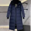 Puff2023 Chaqueta de diseñador Mujer Ganso canadiense Parka de invierno Carta de moda A prueba de viento Abrigo cálido Abajo Pareja Sudadera669799