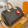 Designer Donna Speedy 20 30 Borsa a tracolla con cuscino Francia Marchio di lusso L Monogrammi Fiori Modello Borse in tela Tote Bag Lady Cinturino in pelle ossido Mini Nano Borsa a tracolla