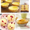 Bakformar 1020 st återanvändbara aluminiumlegering cupcake ägg tårta mögel kakan pudding mögel nonstick cake kakbakter verktyg 230923