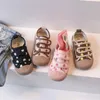 Baskets printemps tête ronde garçons et filles chaussure bébé doux coréen enfants chaussures enfants toile 230923