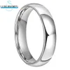 Wedding Rings 5mm Tungsten Carbide Ring For Men Wemen Fashion Engagement Domed Band Polished Finish In Stock High Quality Comfort Fit 230922