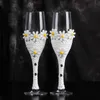 Wine Glasses Exquisite Wedding Glass Stemware High end Banquet Champagne Cup Supplies Bride and Groom Toasting 1 pair 230923