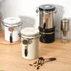 Garrafas de armazenamento de grãos de café hermético cozinha organizador de alimentos caixa de embalagem de qualidade alimentar ferro de respiração fresca