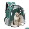 Cat Carriers Crates Houses Deluxe Bubble Backpack Breathable Carry Bag Hiking Dome Knapsack Drop Delivery Home Garden Supplies Otgop