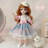Dolls 12 Inch 23 Movable Joints BJD Doll 30cm 16 Makeup Dress Up Cute Brown Eyeball with Fashion for Girls Toy 230923