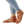 Sandals lady bohemian in stile folk scarpe estive retrò nessuna studente tacco casual heels romano per donne