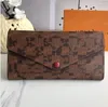 10A Josephine Wallet Moda Bolsos de embrague Cartera Cueros Hebilla Solapa Titular de la tarjeta Monedero Diseñador Mujeres Monederos largos clásicos Carteras con caja M60708