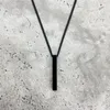 Łańcuchy Ruige Mens Jewellery Rectangle Wisiant Naszyjnik Mężczyzn Klasyczny szerokość 2 mm Sain Link Link do prezentu biżuterii