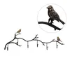 Hooks Rails 5 Wrought Iron Bird Door Hook Rack Clothes Robe Key Holder Mounted Hat Hanger Kitchen Wall Home Decoration1 Drop Delive Otjd9