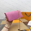 2021 최고 품질의 정품 가죽 럭스 디자이너 가방 체인 여성 나일론 숄더 가방 Pochette Coussin Tote Crossbody L HA279C