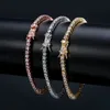 Bangle Designer Tennis Bracelet Luxury Bracelets Moissanite Jewelry Men k Rise Gold Silver Tenis Iced Out Chain Fashion Jewelrys for Women Party Christmas Gift