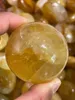 Decorative Figurines Natural Yellow Crystal Play Quartz Healing