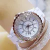 ساعات المعصم 2023 Crystal Diamond Women Watch Watch Elegant Luxury Watches Clock Wrist Scen