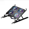 Laptop Cooling Pads Notebook COOLER For Computer Fan Tablet Hand-painted Book Support Radiator Professional Heat Dissipation Which Have 4fan L230923