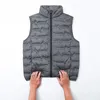 Heren donsparka's Heren herfst en winter Casual opstaande kraag Veelzijdig wit eendgilet Koreaanse mode Lichtgewicht vest 230923