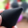 Beauty Tools Makeup Blender Sponges Cone-Shaped Fluid Compact Foundation Sponge Black Super-Soft Latex-Free