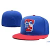 Cappellini da baseball Vendita superiore Rangers T Lettera Baseball G Cappellino Hip Hop per uomo Casquette Bone Aba Reta Gorras Bones Donna Cappelli aderenti Drop Deliv Dhila