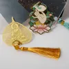 Smyckespåsar utsökta mässing kinesisk kreativ ven bergamot lotus ihålig metall bokmärke tofs zen kulturella och souvenirer