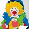 Inne imprezy imprezowe zapasy nosowy cyrk Cirls Clown komiksowa maska ​​świąteczna akcesorium akcesorium Magiczna sukienka Prop upusz