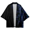 Vêtements ethniques Dégradé Floral Imprimé Traditionnel Kimono Cosplay Cardigan Haori Beach Yukata Streetwear Femmes Hommes Chemises
