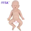 Куклы IVITA WB1528 43 см 2508 г 100% силиконовая кукла Reborn всего тела Реалистичные мягкие детские игрушки с соской для детей Куклы в подарок 230923