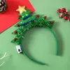 Party Hats Christmas Hair Band Glowing Crutch Pannband Xmas Tree Snowflake Deer Horn Light Blinking Headwear Merry Gift 230923