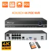 Câmeras IP Techage 1pcs 5MP 8MP PoE Câmera H.265 Codificação de vídeo ao ar livre Áudio bidirecional para sistema de vigilância de segurança NVR 230922