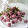 Dekoracyjne kwiaty symulowane 5 jesiennych Taraxacum Zielona cebula kulka Wedding Room Decoration Pography Rekwizyty