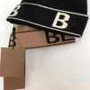 Chapeau tricoté de haute qualité avec lettre b pour femmes et hommes, petite casquette sans bord, squelette de styliste, w332n, automne et hiver