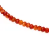 Kedjor utsökta 3 4 mm pärlor energi koppar guld pläterad kubansk kedja orange blå semi-ädelsten halsband för kvinnliga smycken