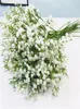 Flores decorativas Gypsophila flor artificial ramo de novia aliento del bebé planta de seda falsa para la decoración de la boda del hogar