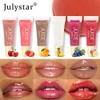 New Fruit Lip Oil 6 Colors Mirror Jelly Lip Gloss Moisturizing Water Glossy Liquid Lipstick Waterproof Lasting Red Tint Lips Makeup Cosmetics