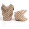 Gift Wrap 50Pcs Kraft Paper Cupcake Liner Baking Cup Box Wedding Birthday Candy Dragee Container Cake Boxes And Packaging