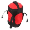 Sacos de dormir Mochila de acampamento Caminhadas Saco de dormir Acessórios de viagem Suporte de material de armazenamento de compressão ao ar livre 230922