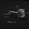 10st Lot Movie Studenter Mens Rocky Accessories Hammer Keychains Quake Metal Key Chains Gift Party Toy Props for Men224i