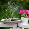 Garden Decorations Solar Fountain Water Pump With Color LED Lights For Bird Bath 3W Floating Pond Tank