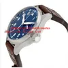 Top Quality Luxury Wristwatch Big Pilot Midnight Blue Dial Automatic Men's Watch 46MM Mens Watch Watches269j