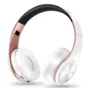 Headset Hifi Stereo Earphones Bluetooth Headphone Music Headset FM och support SD -kort med MIC för mobil 230923