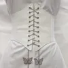 Women's Shapers Wide Leather Slimming Body Belts Butterfly Chain Women Elastic High Waist Feminin Femme Belt Corset
