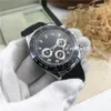 Orologio da uomo in 20 colori con diamanti neri da 40 mm con cinturino in caucciù da uomo Tutti i contatori Funzione di lavoro Orologio automatico meccanico da uomo Wish G306u